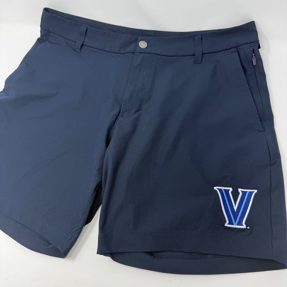 Lululemon Commission Golf Shorts 33 Navy Villanova Wildcats 7" Inseam LM7B95S
